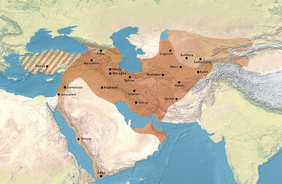 Map of the Seljuk Empire